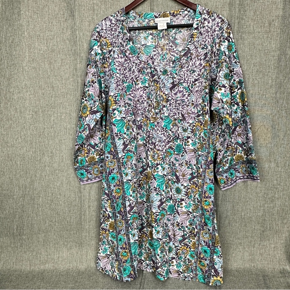 Soft Surroundings Multicolor Floral Swim Cover-Up - Picture 2 of 13